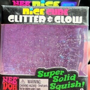 Nee Doh nice cube glitter and go purple